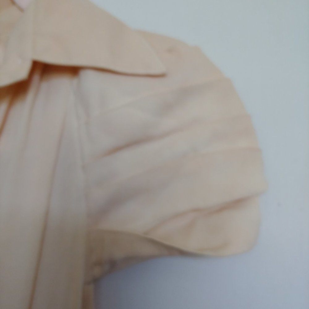 Alive & Olivia dress with pale pink on top and pleated bell sleeves size S - Picture 6 of 13
